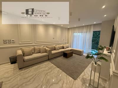 شقة مفروشة بالكامل للإيجار في Lake View Residence القاهرة الجديدة 160م + حديقة 100م 2 غرفة نوم (1 ماستر)