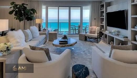 امتلك إطلالة لن تتكرر | شقة فندقية للبيع في Beach Front أبراج مدينة العلمين | بانوراما مباشرة على البحر | استلام فوري