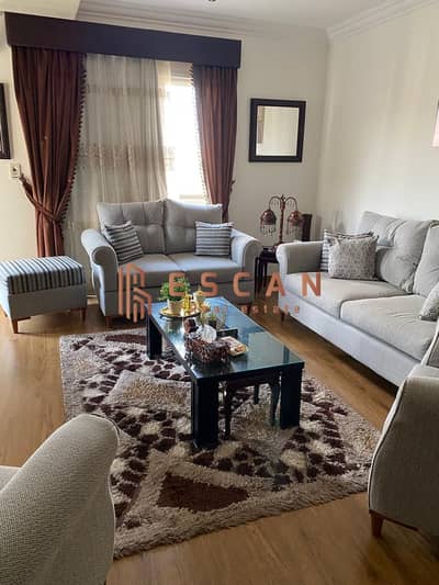 Furnished 99 sq m apartment for rent in Al Rehab, prime location near services