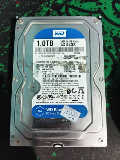HDD 1TB Health 100% Western Digital Blue