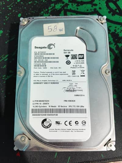 HDD 500GB Health 100%