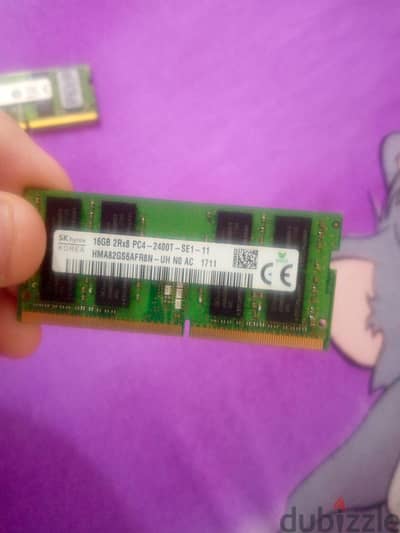 معايا ٣ رامات لابتوب 16ddr4 ومعايا هاردين 512ssd