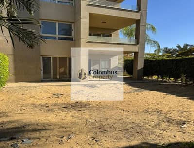 For Quick sale: 3-bedroom ground-floor apartment (200 sqm) with a garden and landscape view in The Square Compound, Fifth Settlement.