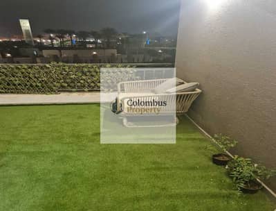 2-bedroom apartment in Cairo Festival City compound, fully finished and equipped with a kitchen and air conditioning.