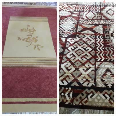 ٢ سجاد نساجون شرقيون واستعمال نظيف كالجديد ٢×٣ والواحدة ب ١٥٠٠ج