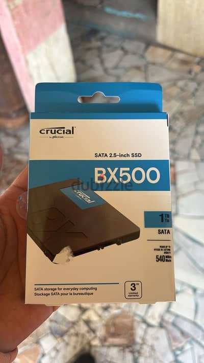 Crucial SSD2.5  bx500 size 1 tb