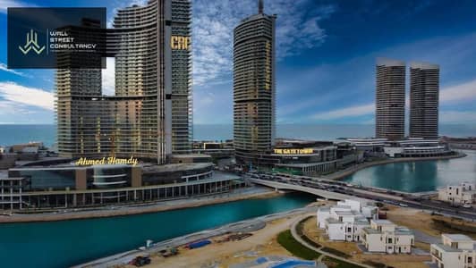 Double-view unit in Alamein Towers.