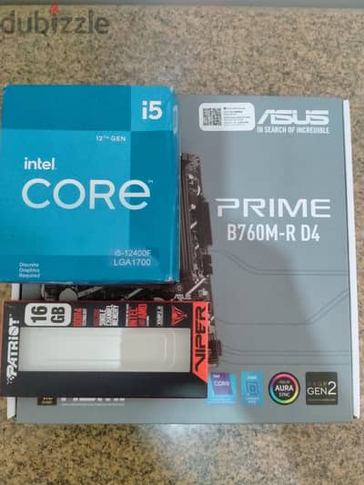 i5 12400f + b760+ ram 16