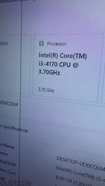 I3 4170 3'70ghz بحاله الجديد بروسيسور سطح المكتب جيل رابع