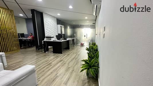 Distinctive administrative headquarters 220m air-conditioned for rent in the strongest location in Zahra Al-Maadi directly on the ring road