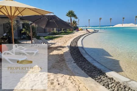 Chalet ready for sale fully finished first row lagoon in Azha 3 rooms
