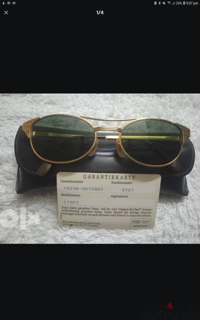 نظاره Ray-Ban Signet L 1001 اصليه B&L USA Vintage بحاله ممتازه