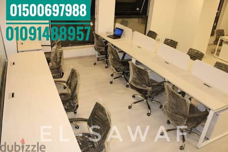خلية عمل- ورك ستيشن خشب mdfاسباني- اثاث مكتبي- work station- partiton