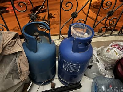 عدد ٢ انبوبة بوتاجاز بالخرطوم والمنظم