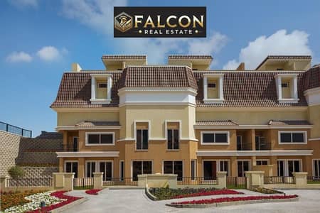 اس فيلا للبيع بخصم كش 50%بفيو مميز على اللاند سكيب فى سراى _ Sarai فى برايم لوكيشن مدخل المسقبل سيتى سور فى سور مع مدينتى