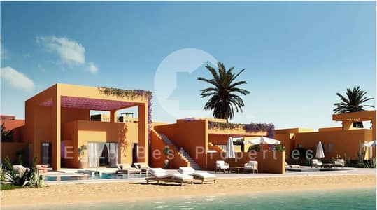 استثمر في آخر فيلا بـ North Bay الجونة | مقدم 15% فقط | حمام سباحة خاص | مرسى يخت خاص | تشطيب كامل مع التكييفات والمطبخ | استلام خلال سنة