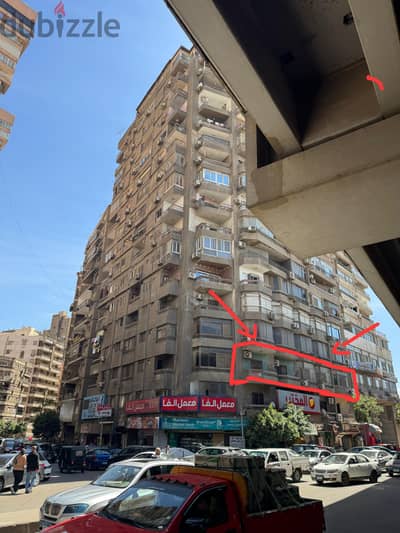 فرصة بأبراج أغاخان شقة باطلالة على النيل وكوبري تحيا مصر 170 م