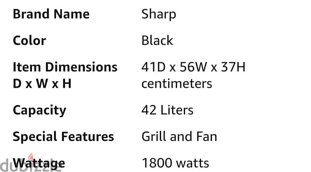 Electric oven Sharp EO-42K-2 5