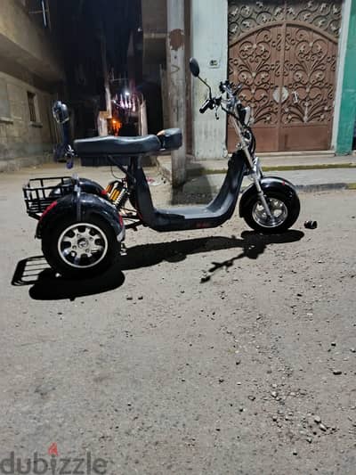 اسكوتر كهرباء 3 عجلات ممتاز جدا