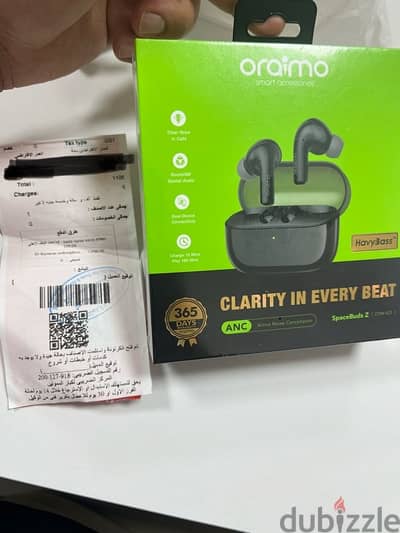 سماعة Earbuds oraimo جديدة بالضمان