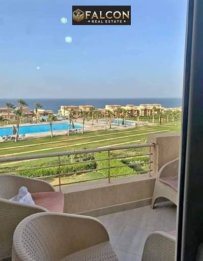 Fully finished beachfront twin house for sale in Ain Sokhna, La Vista resort.