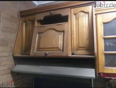 وحدة مطبخ علوية بشفاط مسطح