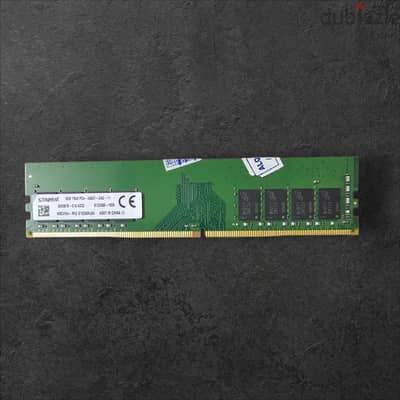 Ram 8GB DDR4  Desktop - Kingston  رام 8 جيجا كينجستون