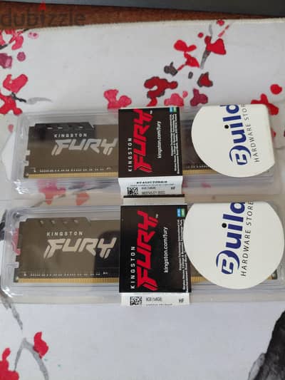 Kingston Fury 2x8 Ram DDR4 - 3200 MHZ رام