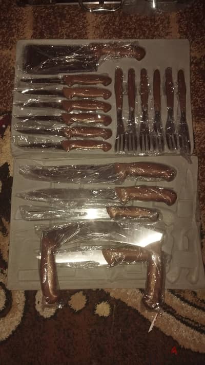 super archia knife set 24 pcs - شنطة سكاكين ارشيا 24 قطعة