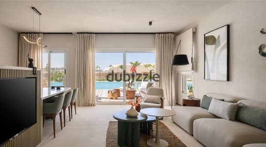 شاليه أرضى بجاردن متشطب للبيع بسعر مميز في مار باى راس الحكمة الساحل الشمالي