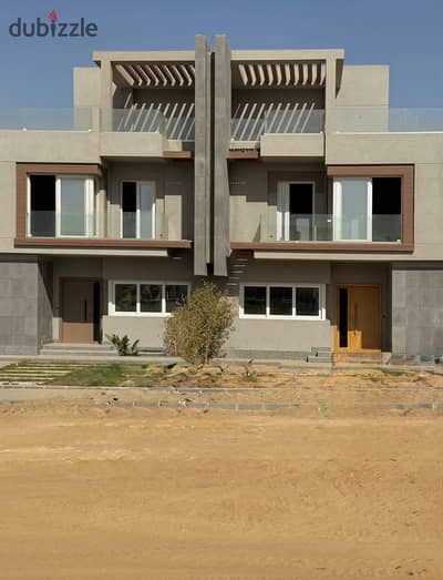 Villa ready to move on Waslet Dahshour with special price in V Levels Sheikh Zayed