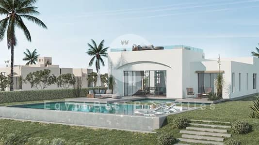 فيلا للبيع في North Bay الجونة من أوراسكوم | لاجون مفتوح متصل بالبحر الأحمر | 4 غرف | تشطيب كامل | مقدم 15% فقط