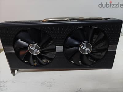 كرت rx580 8gb nitro plus استخدام شخصي بالكرتونه