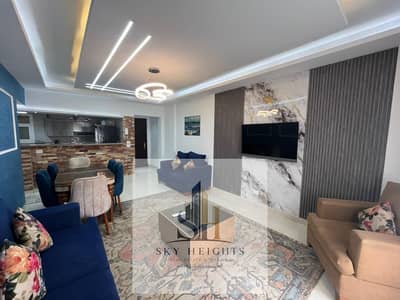 Furnished apartment for rent in Rehab City, second occupancy, prime location in New Phase 7, the newest and best phase. Super Lux finishing at a great price.
