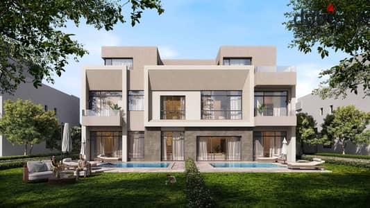 Twin house for sale at Saada , New Cairo , 315m , Semi Finished