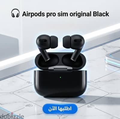 سماعة Airpods Pro الاصدار الجديد باللون الأسود الملكي