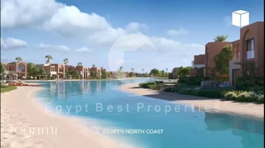 شاليه دور أول مطل علي اللاجون وحديقة خاصة بأرخص سعر وأطول فترة  تقسيط