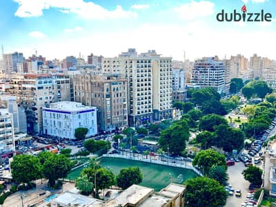 Apartment for sale in Cleopatra Plaza – 276 m² with a panoramic view of the Gardens of the Waterfalls and Sultan Hussein