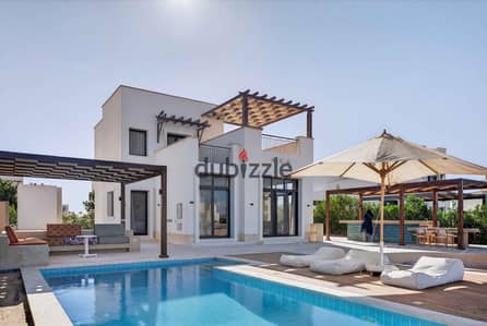 For Rent | 3-Bedroom Ground Chalet | Cyan, El Gouna | Lagoon View