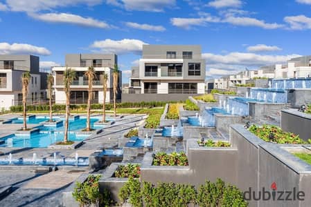 Inspect and move into a last twin house for sale in Patio Al Zahraa Compound with immediate delivery at a special price in Sheikh Zayed