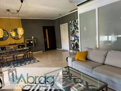 For rent: 154 sqm, 2-bedroom apartment—furnished and air-conditioned—in Palm Parks Compound, 6th of October City.