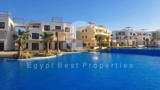 First Row Lagoon 2 Bedroom Chalet with Private Garden, Fully Finished with Kitchen Cabinets,  8 Year Instalment Payment Plan