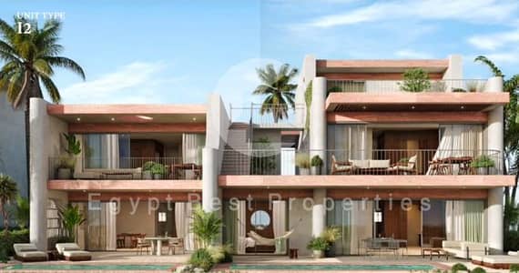 *CHALET DELIVERY NEXT SUMMER FOR SALE WITH A PRIVATE LAGOON, FULLY FINISHED WITH ACs, IN RAMLA NORTH COAST RAS EL HEKMA