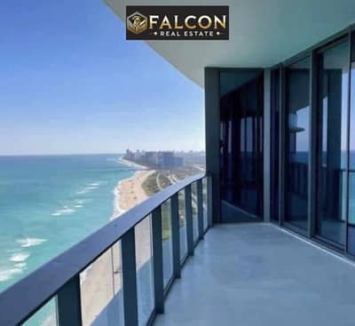 شقه فندقيه استلام فوري بـ فيو بانورامى على البحر مباشره و تشطيب High end للبيع  بجوار مارينا الساحل بـ ابراج العلمين الجديده Alamein Towers