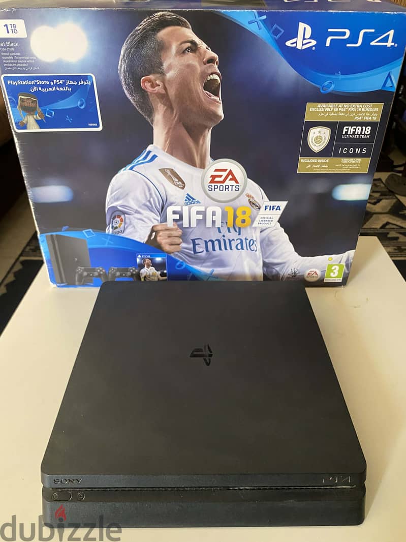 Ps4 slim 1tb 2 controllers 1