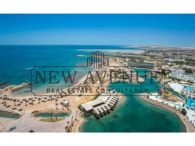 Luxury lagoon view chalet CH1 in SouthMed with very prime location tree head, north facing orientation, directly overlooking the crystal lagoon