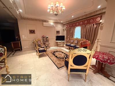 4-bedroom, 450-square-meter villa for rent (furnished) in Madinaty, featuring spacious interiors and a private garden.