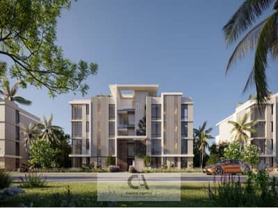 Fully finished chalet for sale with air conditioning and kitchen, first row on the lagoon in Ras El Hekma, Azha Compound | Cash price or pay 5% down a