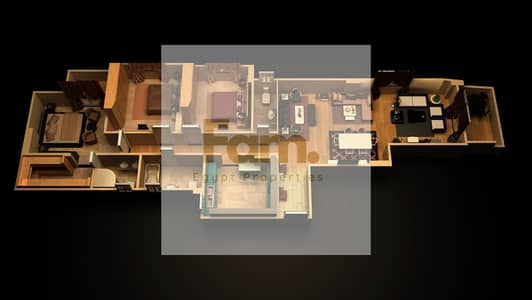دقيقة من أجورا مول | شقة 265 متر بمساحات واسعة