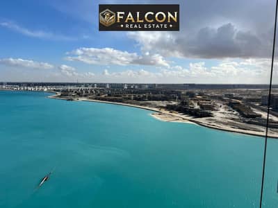 For sale: Hotel apartment in Alamein Towers with a direct sea view (Double view) (Immediate delivery + VIP finishing)